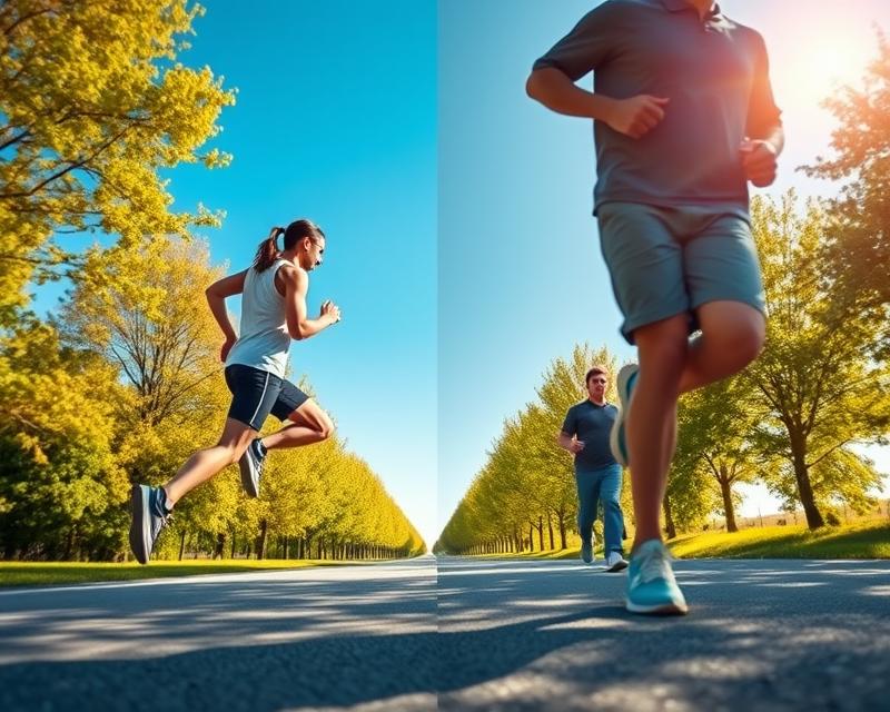 Bieganie czy szybki marsz: co lepiej spala kalorie i wpływa na zdrowie?